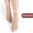 thumbnail image 1 of 10 Pairs Women Nylon Elastic Short Sheer Stockings Silk Short Socks Ultra Thin Ankle Socks for Spring Summer Nude, 1 of 3