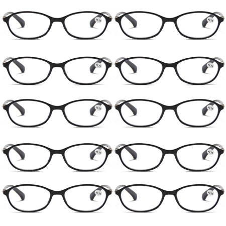 10 Pairs Womens Ladies Blue Light Blocking Reading Glasses Computer Gaming Readers +1.50