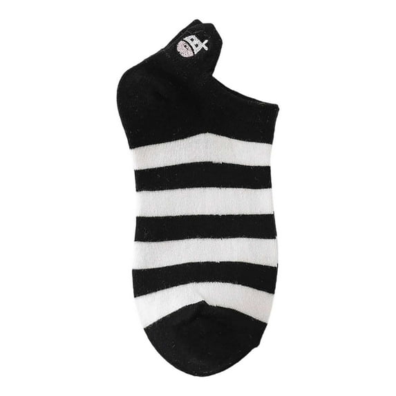 10 Pairs Womens Socks Ankle Low Cut Breathable Comfortable Casual With Cute Embroidery Socks