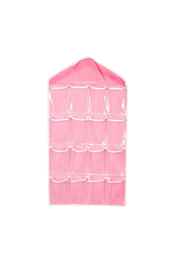 10 Pairs Womens Socks Double Sided Hanging Wardrobe Organiser Storage Tool 16 Pocket Socks