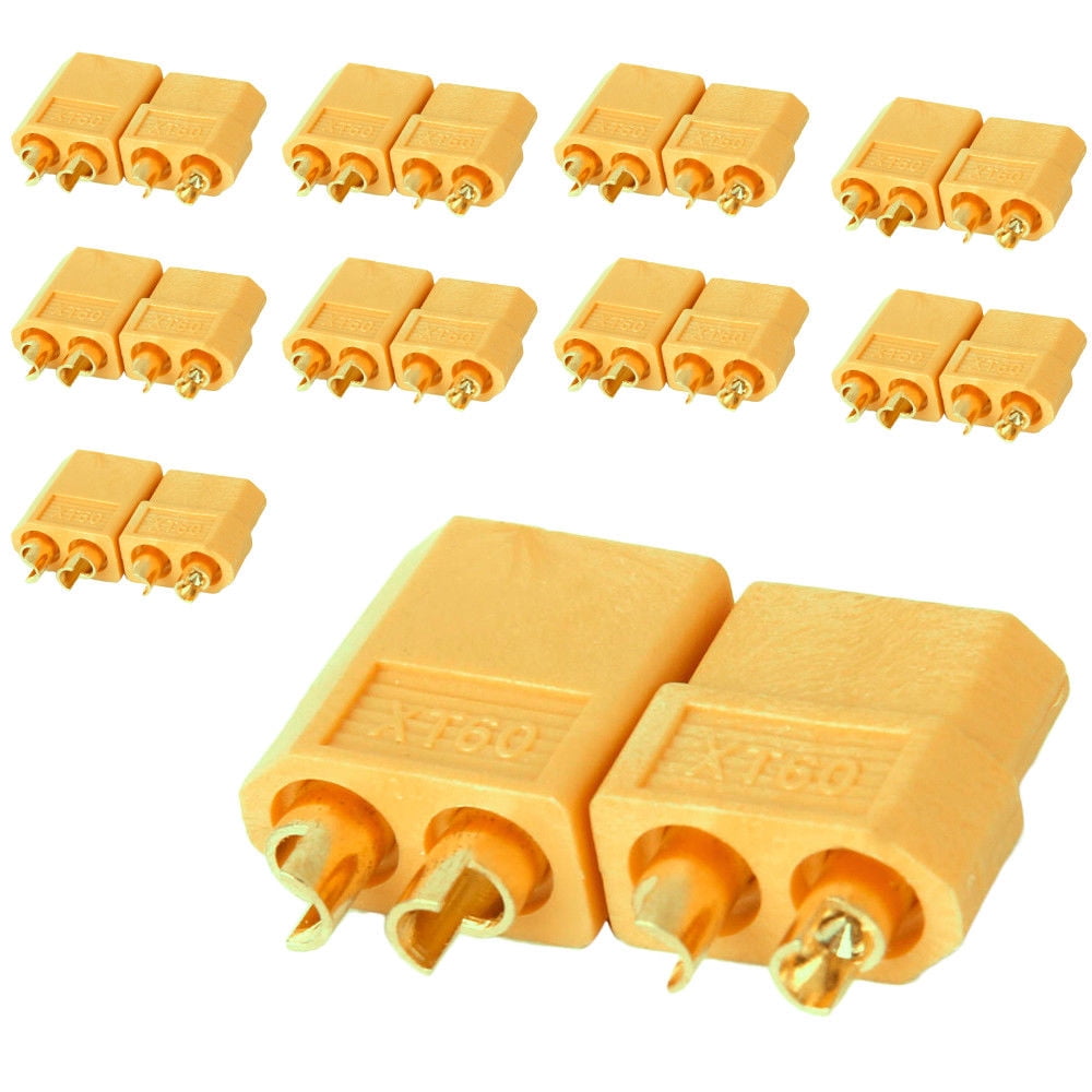 10 Pairs XT60 XT60 Male Female Bullet Connectors RC Lipo Power Plugs