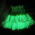 thumbnail image 1 of 10 Pairs/lot Assist Hooks Luminous Double Jigging Saltwater Fishhook 1/0-5/0, 1 of 10