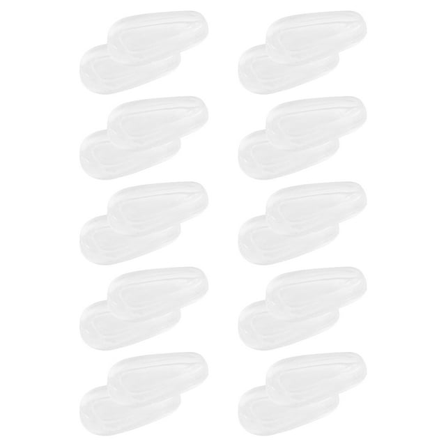 10 Pairs of Eyeglass Nose Pads Antislip Nose Pads Silicone Nose Pads