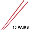 thumbnail image 1 of 10 Pairs of Red Melamine Chopsticks, 1 of 2