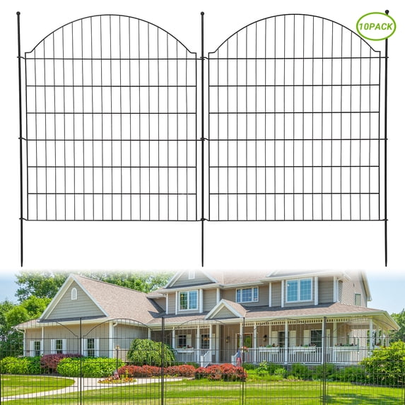 10 Panel No Dig Garden Fence 32 Tall Rustproof Metal Photo Inspiration