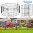 thumbnail image 1 of 10 Panels Decorative Metal Outdoor Garden Fence with Dig for Yard Lawn Patio Borders, 30 in(H) X 20 ft(L), 1 of 8