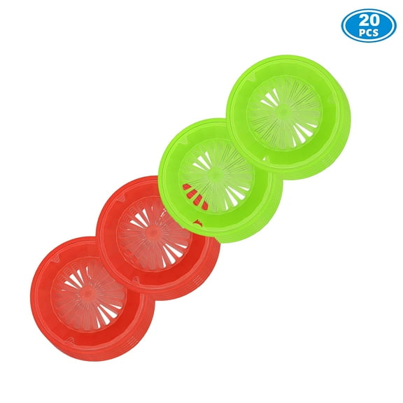 10" Paper Plate Holders Reusable & Heavy Duty, 20 Count Plastic Paper Plate Dispenser for 9" Party Plates, Picnic Supplies, 2 Assorted Colors