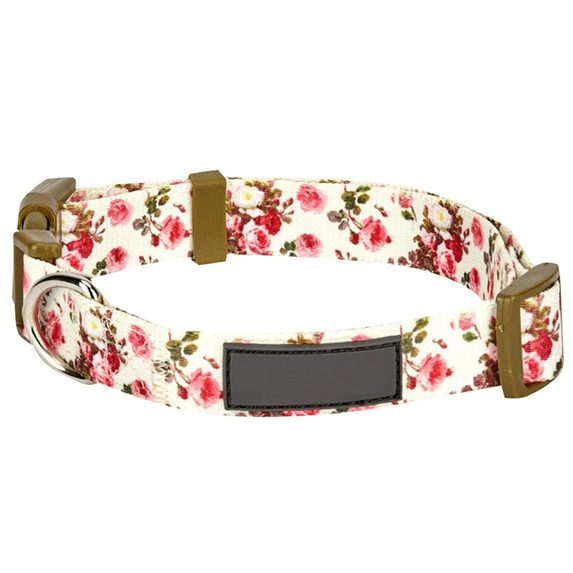 10+ Patterns Spring Scent Floral Dog Collars, Personalized Collars