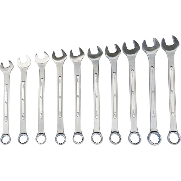 ATD Tools 1010 10 Pc. 12-Point SAE Jumbo Raised Panel Combination Wrench Set ATD-1010