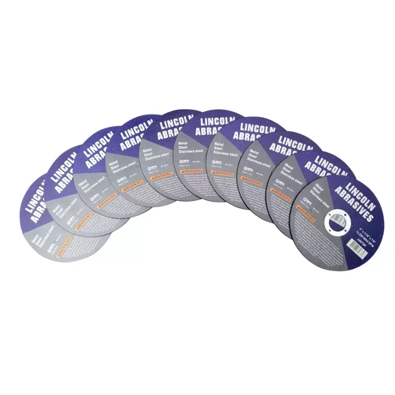10 Pc 5" X 1/16" X 7/8" Cut Off Wheels Stainless Steel Metal Cutting Discs