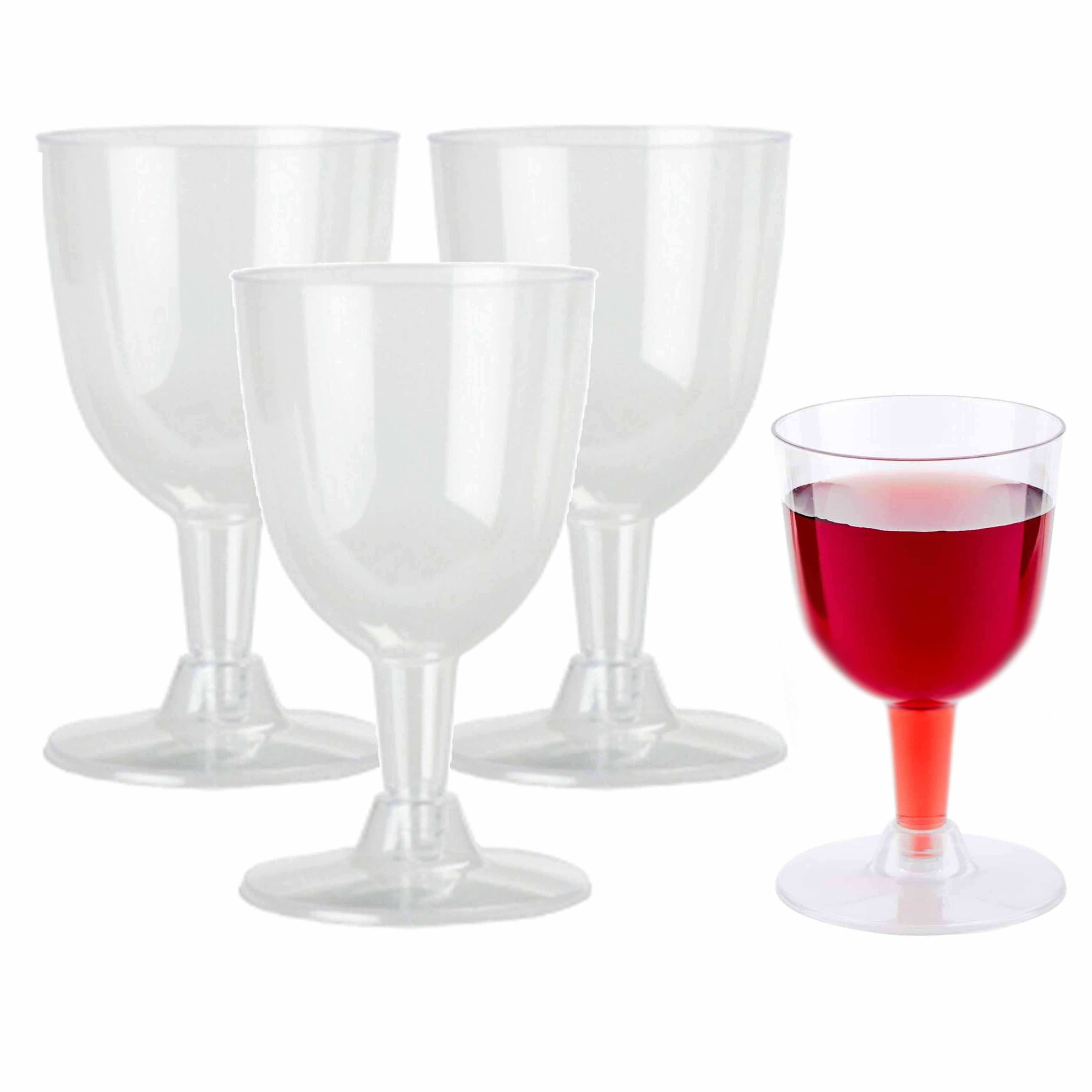 10 Pc Clear Disposable Wine Glasses Plastic Wedding Party Champagne