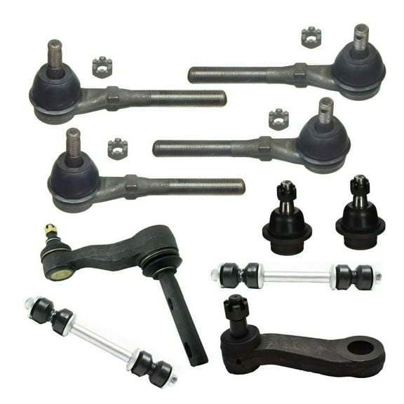 10 Pc Complete Front Suspension Kit Compatible with 4WD Models Inner & Outer Tie Rod Ends Lower Ball Joints Sway Bars Idler & Pitman Arms Fits select: 1997-2003 FORD F150, 1997-2002 FORD EXPEDITION