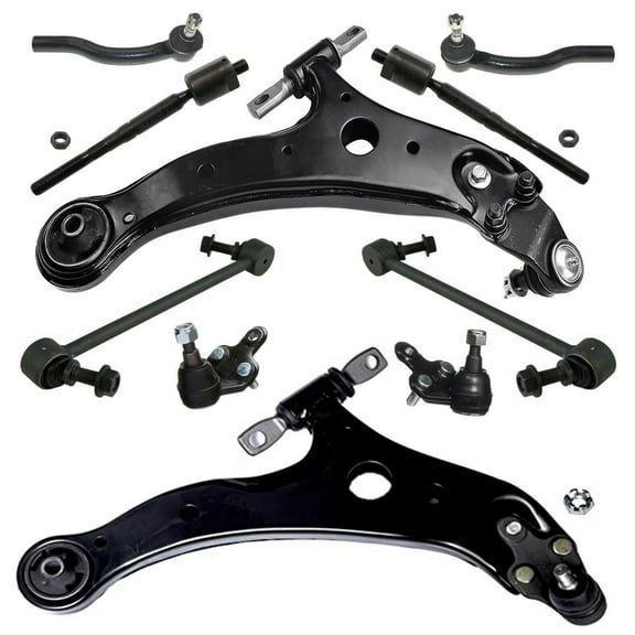 10 Pc Complete Suspension Control Arm Ball Joints Front Tie Rod Ends Sway Bar Links Kit Fits select: 2002-2003 TOYOTA CAMRY, 2002-2003 LEXUS ES