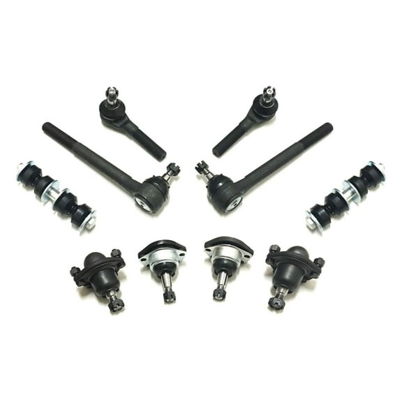 10 Pc Complete Suspension Kit Upper & Lower Ball Joints Tie Rod Ends Sway Bar Links Compatible with 4x4 Models Only Fits select: 1997-2004 CHEVROLET S TRUCK, 1997-2005 CHEVROLET BLAZER
