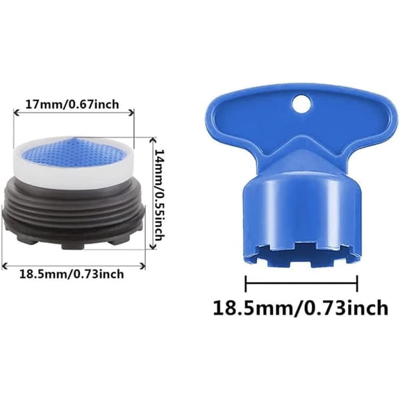 10 Pc Faucet Aerator M18.5, Sink Faucet Flow Restrictor, Kitchen Bathroom 18.5 MM with Tool$$Tools & Hardware Other