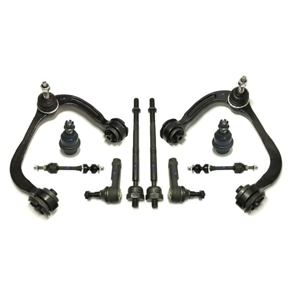 10 Pc Front Complete Suspension Control Arm Ball Joints Tie Rods Sway Bars Kit Fits select: 2005-2008 FORD F150, 2006-2008 LINCOLN MARK LT