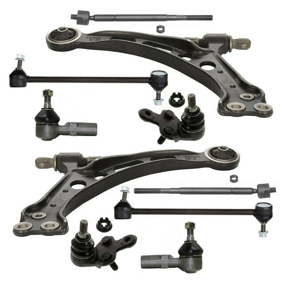 10 Pc Front Complete Suspension Kit Control Arm Sway Bar Links Outer Inner Tie Rod Ends Ball Joints Fits select: 1997-2001 TOYOTA CAMRY, 1997-2001 LEXUS ES