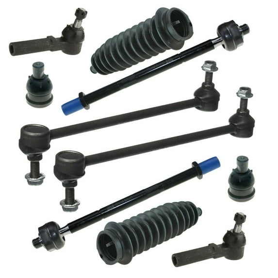 10 Pc Front Outer Inner Tie Rod Ends Lower Ball Joints Sway Bars Bellow Boots Complete Suspension Kit Fits select: 1996-2000 DODGE GRAND CARAVAN, 1996-2000 CHRYSLER TOWN & COUNTRY