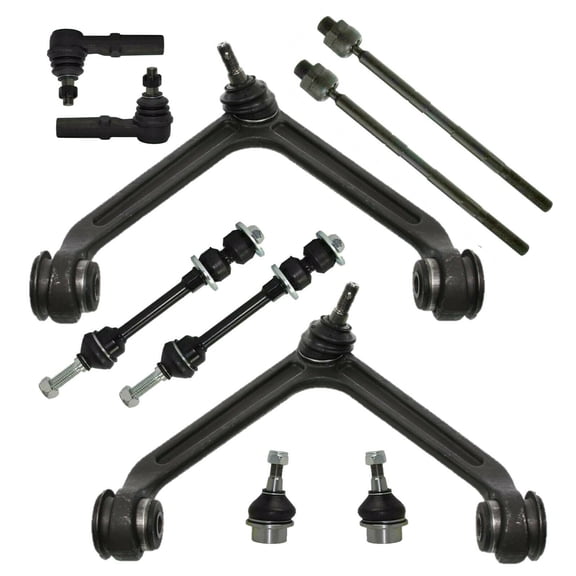 10 Pc Front Suspension Control Arms Ball Joints Sway Bar Links Inner and Outer Tie Rod Ends Kit Compatible with 2WD Models Fits select: 2003-2005 DODGE RAM 1500 ST/SLT, 2002 DODGE RAM 1500