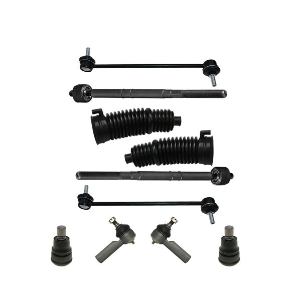 10 Pc Front Suspension Kit Ball Joints Tie Rod Ends Sway Bar Links Rack Pinion Bellow Boots Fits select: 2005-2009 FORD ESCAPE, 2005-2009 MERCURY MARINER