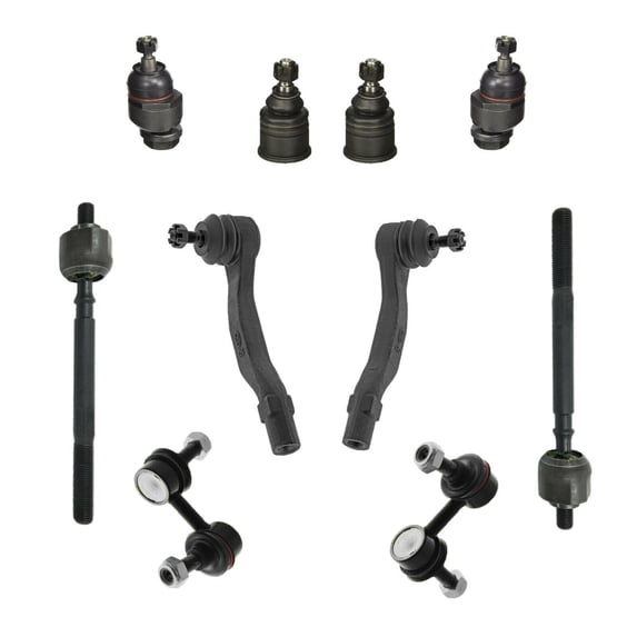 10 Pc Front Suspension Kit Upper & Lower Ball Joints Sway Bars Tie Rod Ends Fits select: 1997-2001 HONDA CR-V
