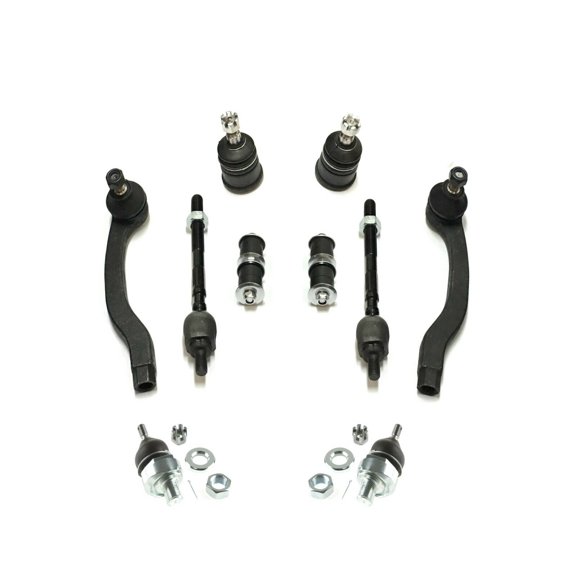 10 Pc Front Suspension Sway Bar Link Inner Outer Tie Rod Ends Upper Ball Joints Adjustable Kit Fits select: 1996-2000 HONDA CIVIC