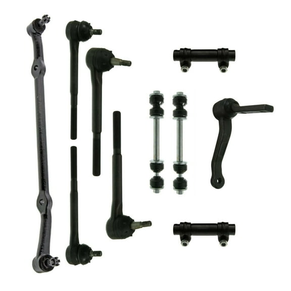 10 Pc Front Tie Rod Ends Adjusting Sleeves Center Link Idler Arm Sway Bars Suspension Kit Fits select: 1978-1987 BUICK REGAL, 1978-1987 CHEVROLET MONTE CARLO