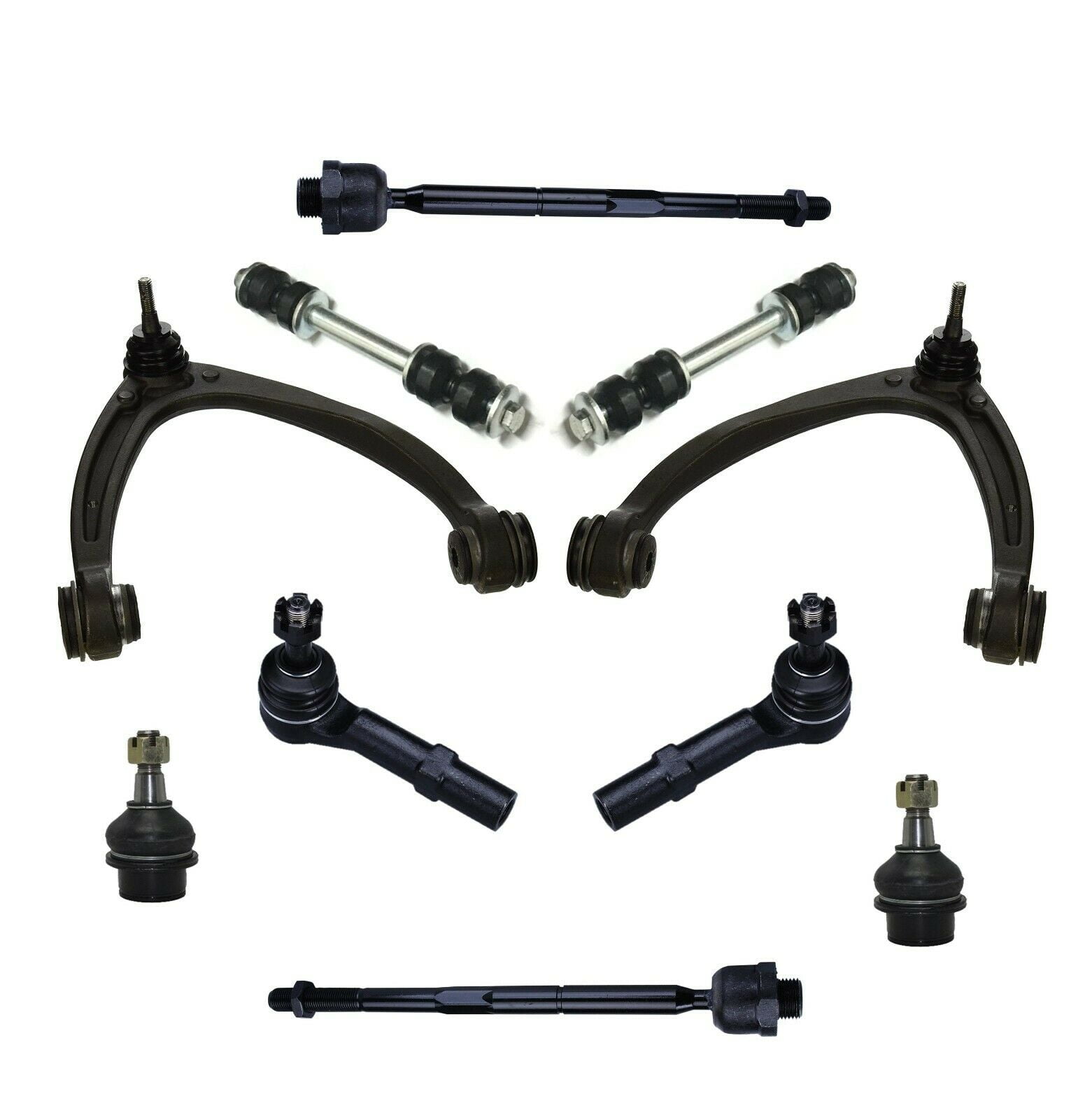 10 Pc Front Upper Control Arm + Lower Ball Joint Set + Complete Suspension Kit Fits select: 2007-2013 CHEVROLET SILVERADO, 2007-2014 CHEVROLET TAHOE