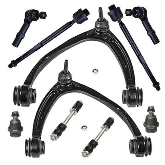 10 Pc Front Upper Control Arms with Ball Joints & Complete Suspension Kit Fits select: 2007-2013 CHEVROLET SILVERADO, 2007-2014 CHEVROLET TAHOE