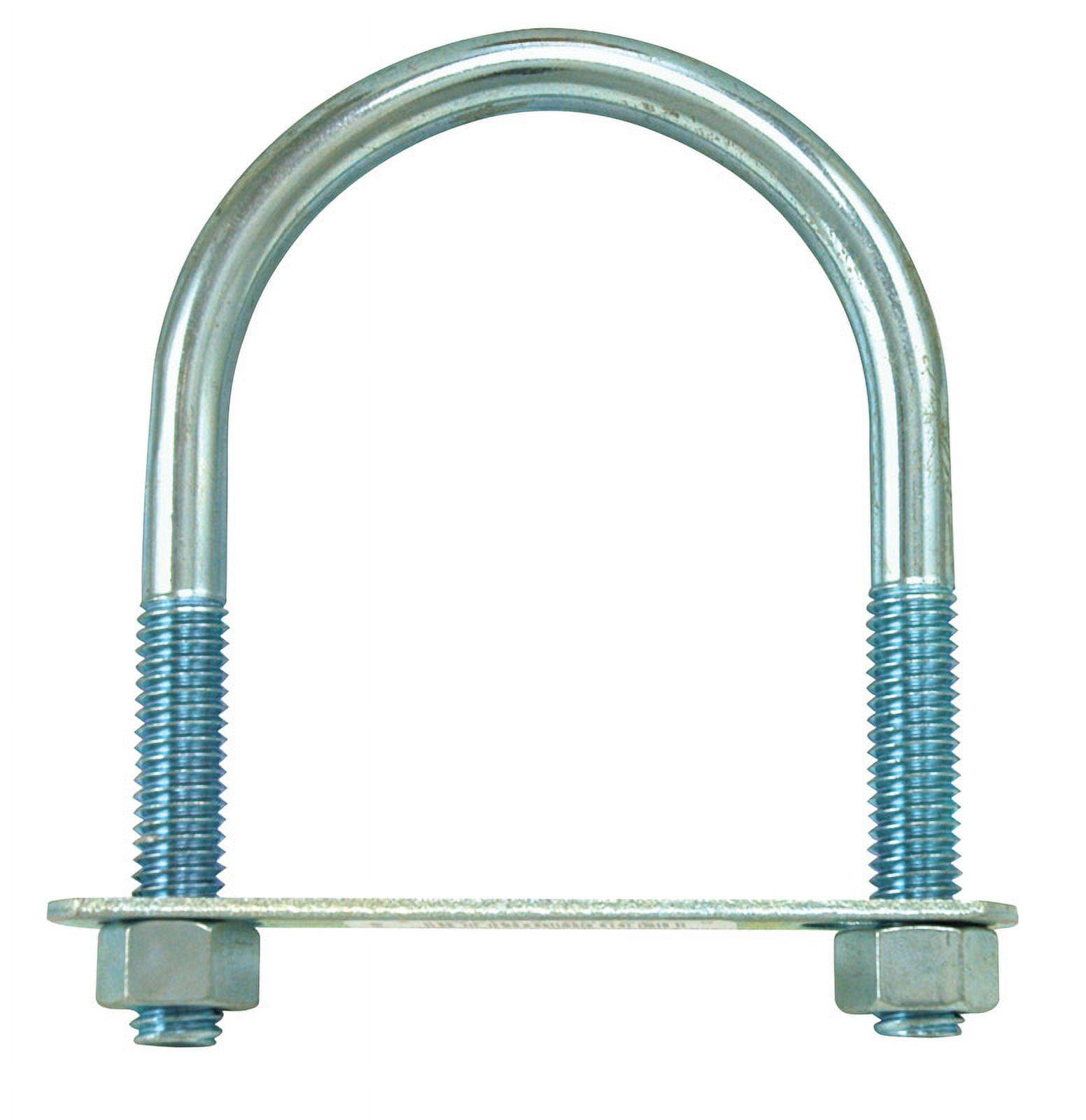 10 Pc, Hampton 3/8 In. X 2-1/2 In. W X 3-5/8 In. L Coarse Zinc-Plated Steel U-Bolt