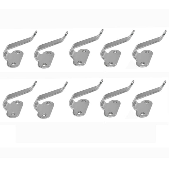 10 Pc Marine Stainless Steel Side Mount Lashing Hooks for Cargo net,Boat ,2"H