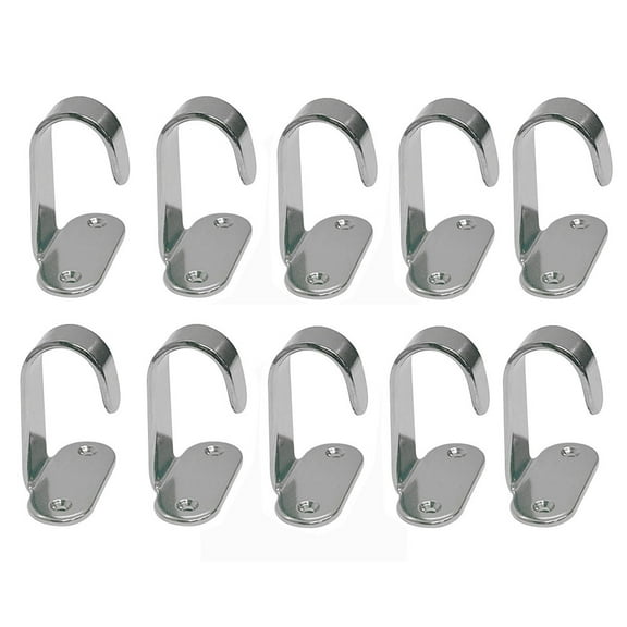 10 Pc Marine Stainless Steel Top Mount Lashing Hooks for Cargo net,Boat, 1.25"H