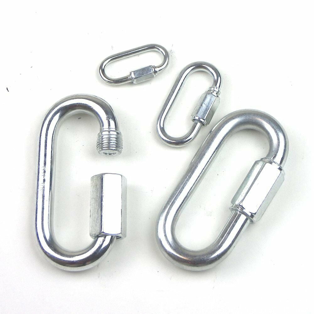 10 Pack Zinc Plated Quick Links – 3/8" Size For Heavy-Duty Connecting & Securing