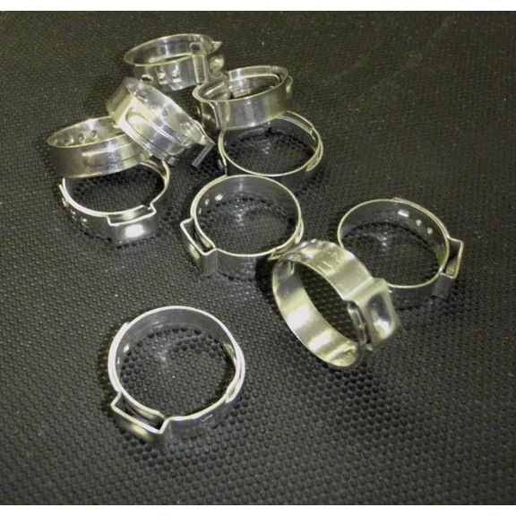 10 Pc Stainless Marine Boat 7/8" O.D.Hose Crimp Clamps Cc22