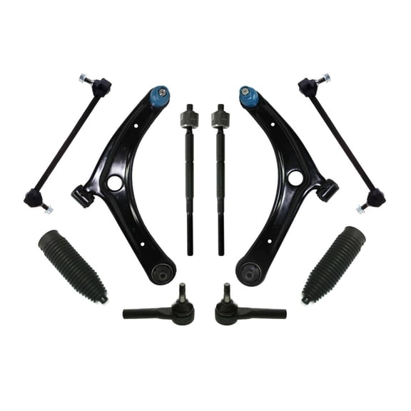 10 Pc Suspension Kit Control Arm Ball Joints Sway Bar Outer Inner Tie Rod Ends + Bellow Boots Fits select: 2007-2016 JEEP PATRIOT, 2007-2016 JEEP COMPASS