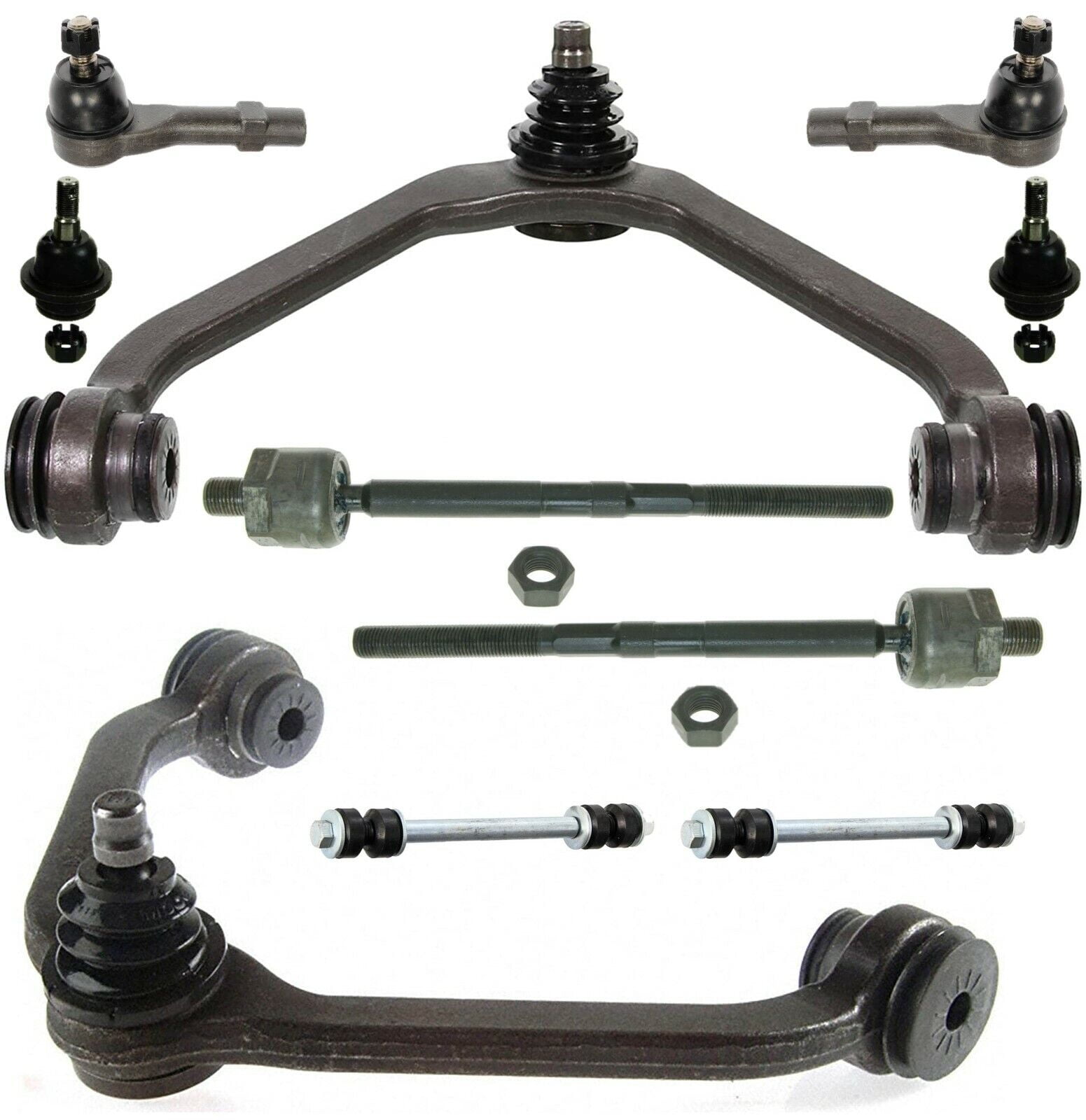 2pc Front Upper Control Arms For Ford Explorer 2006-2010 - Left & Right - Greasable