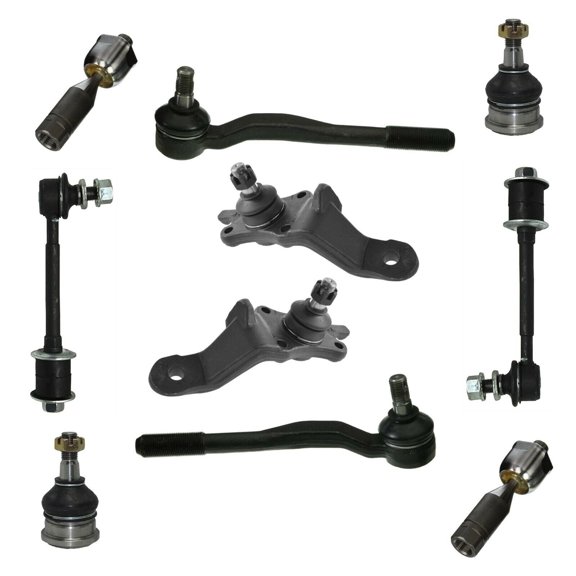 10 Pc Suspension Kit Left & Right Front Lower Ball Joint Inner Outer Tie Rod End Upper Ball Joints Sway Bar Ends Fits select: 1996-2002 TOYOTA 4RUNNER