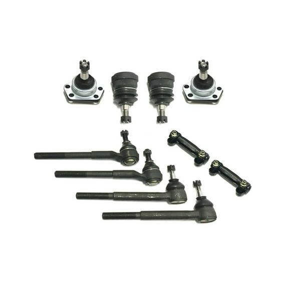 10 Pc Suspension Kit Upper & Lower Bal Joints + Outer and Inner Tie Rod Ends, Adjusting Sleeves Fits RWD Models Fits select: 1996-2003 CHEVROLET S TRUCK, 1996-2005 CHEVROLET BLAZER