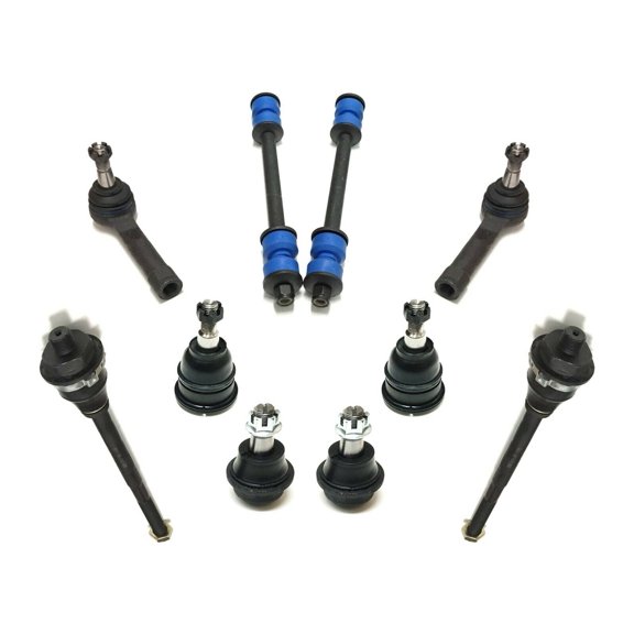 10 Pc Tie Rod Ends Inner Outer Sway Bar Stabilizer Links Upper Lower Ball Joints Kit for 4WD MODELS Fits select: 2003-2006 CHEVROLET SILVERADO K1500, 2005-2007 CHEVROLET TAHOE C1500
