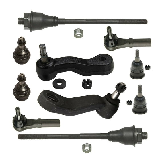 10 Pc Upper Lower Ball Joints Tie Rod Ends Idler & Pitman Arm with 3 Groove Spline Suspension Set for 2WD / 4WD Models Fits select: 2001-2006 CHEVROLET SILVERADO, 2001-2006 GMC SIERRA