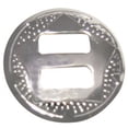 thumbnail image 1 of 10 Pc Western Star Bright Silver Slotted Round Concho 1-1/4″ Leather Craft, 1 of 2