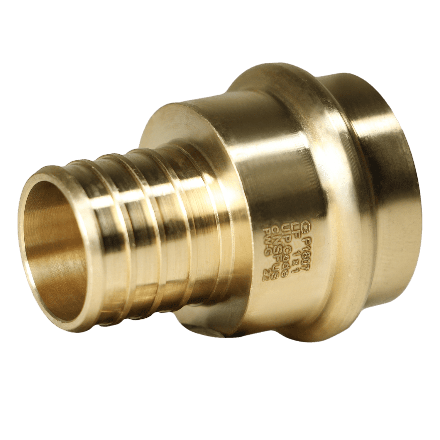 1 Pcs XFITTING 1/2 In Pex X 3/4 In GHT Hose Bibbs With Flange, Pex B With Flange Pex B Crimp Version 5 3 2 1xx