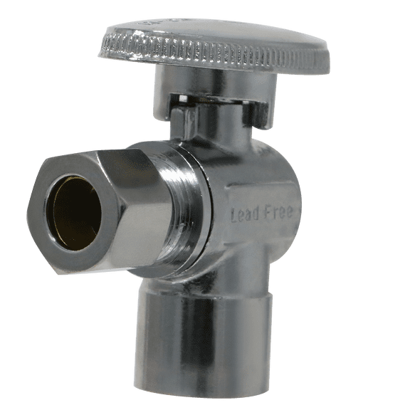 10 Pc XFITTING 3/8 Inch OD Compression x 1/2 Sweat Angle Valve, 31-3-1=10XX