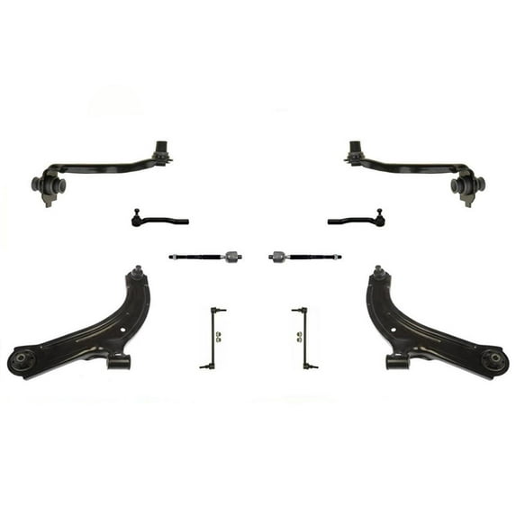 10 Pc kit Fits Versa Front Lower Control Arms, Rods Upp Links sway Bar ALL