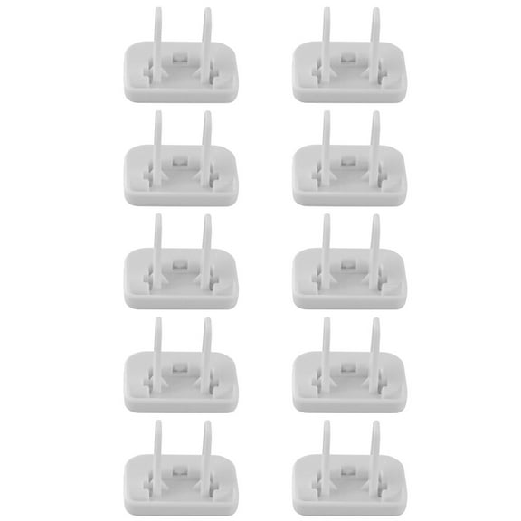 10 Pcs 0.8*1*1.2 Inch Outlet Covers Baby Proofing Plug, Socket Safety Plug Covers Electrical Outlets Cover Child Proof Protectors for Kids Home Safety 3-Prong Square with Handle Pull