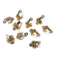 thumbnail image 1 of 10 Pcs 1/4'' 6.35mm Stereo Socket Jack Female Connector Panel Mount Solder Chassis o Speaker Adapter Cable Connector, 1 of 6