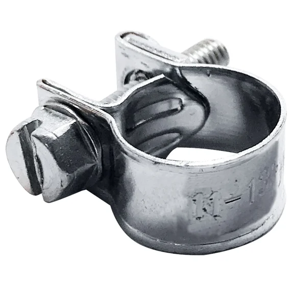 10 Pcs 1/4 Solid Band 11-13 Mm Fuel Injection & Gas Line Hose Clamps Pipe Clip