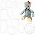 thumbnail image 1 of 10 Pcs 10 Styles Acrylic Doll Template Set Memory Bear Template Ruler Sewing Bear Pattern Memories Rulers Bear Quilting Rulers and Templates for DIY Sewing Art Craft 10 Inch, 1 of 6