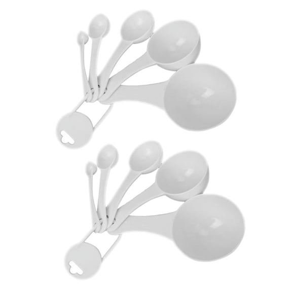 10 Pcs 100Ml / 50Ml / 15Ml / 5Ml / 1Ml Dispensers Plastic Measuring Spoons.