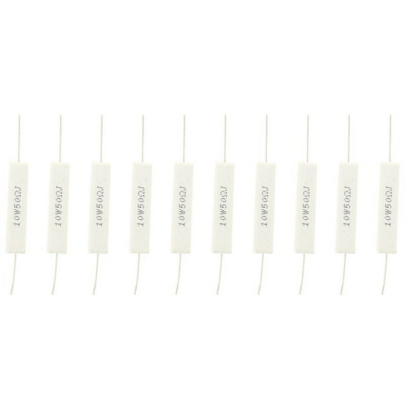 10 Pcs 10W 50 Ohm 5% Ceramic Cement Power Resistor 10 Watt